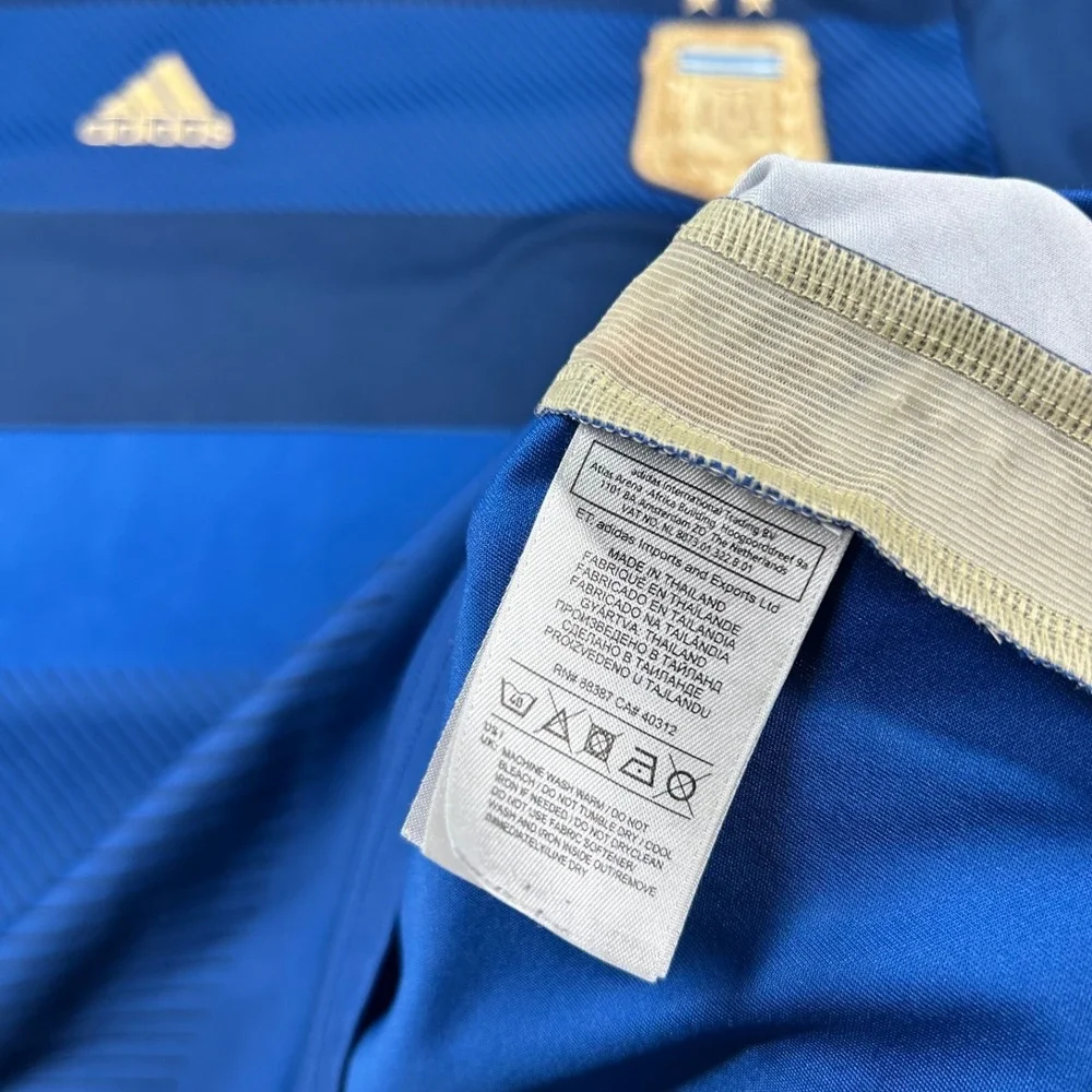 Adidas Argentina Soccer Jersey Mens M 2014 World Cup Away Football Kit AFA